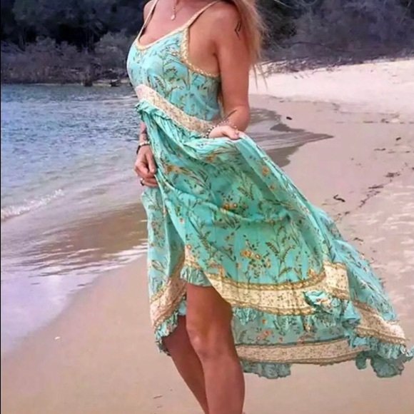 NEW! Boho, mint green floral,adjust strap, vintage vi… - Picture 8 of 11